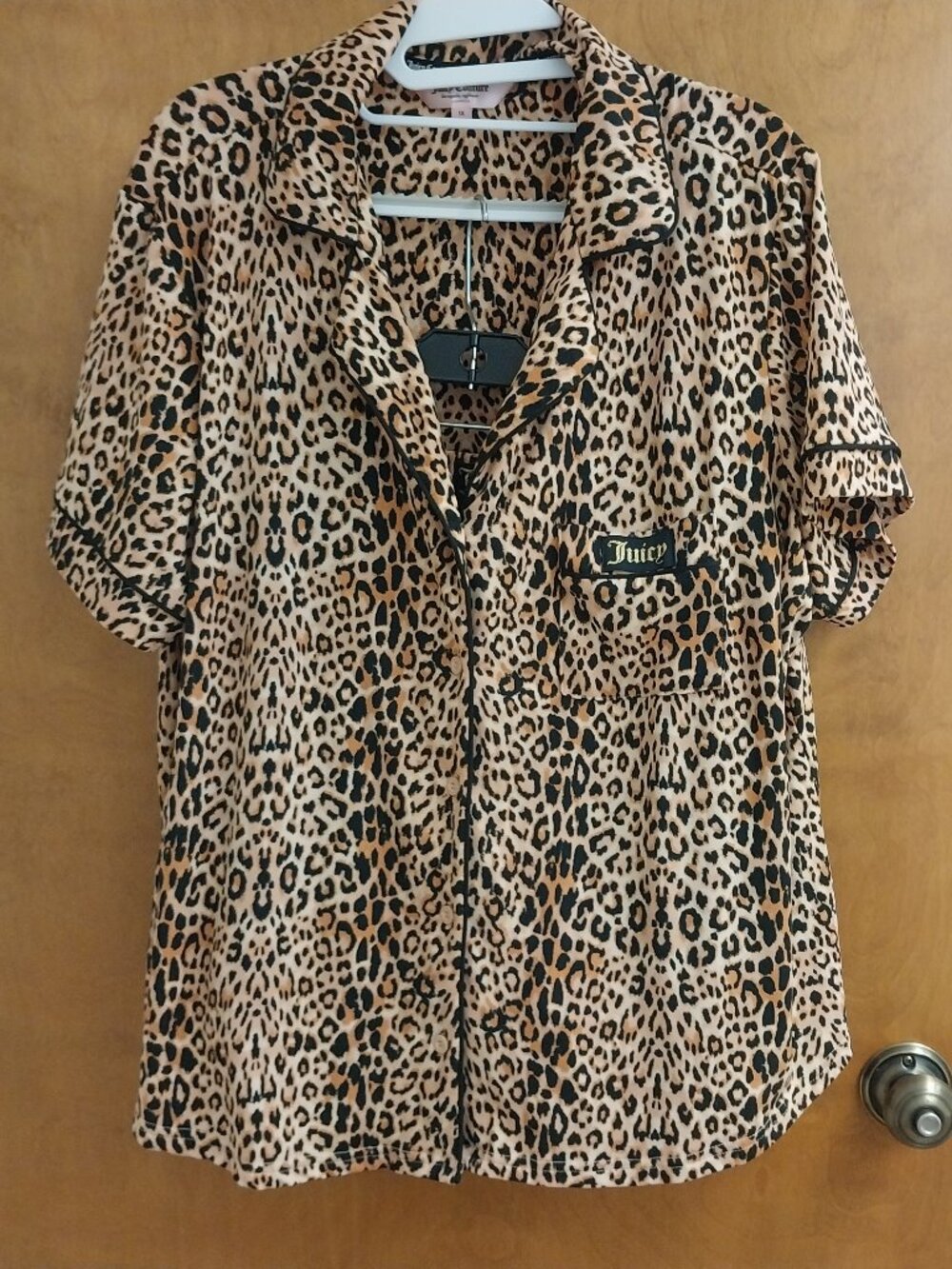 JUICY COUTURE LEOPARD PRINT PAJAMA SET SIZE 1X